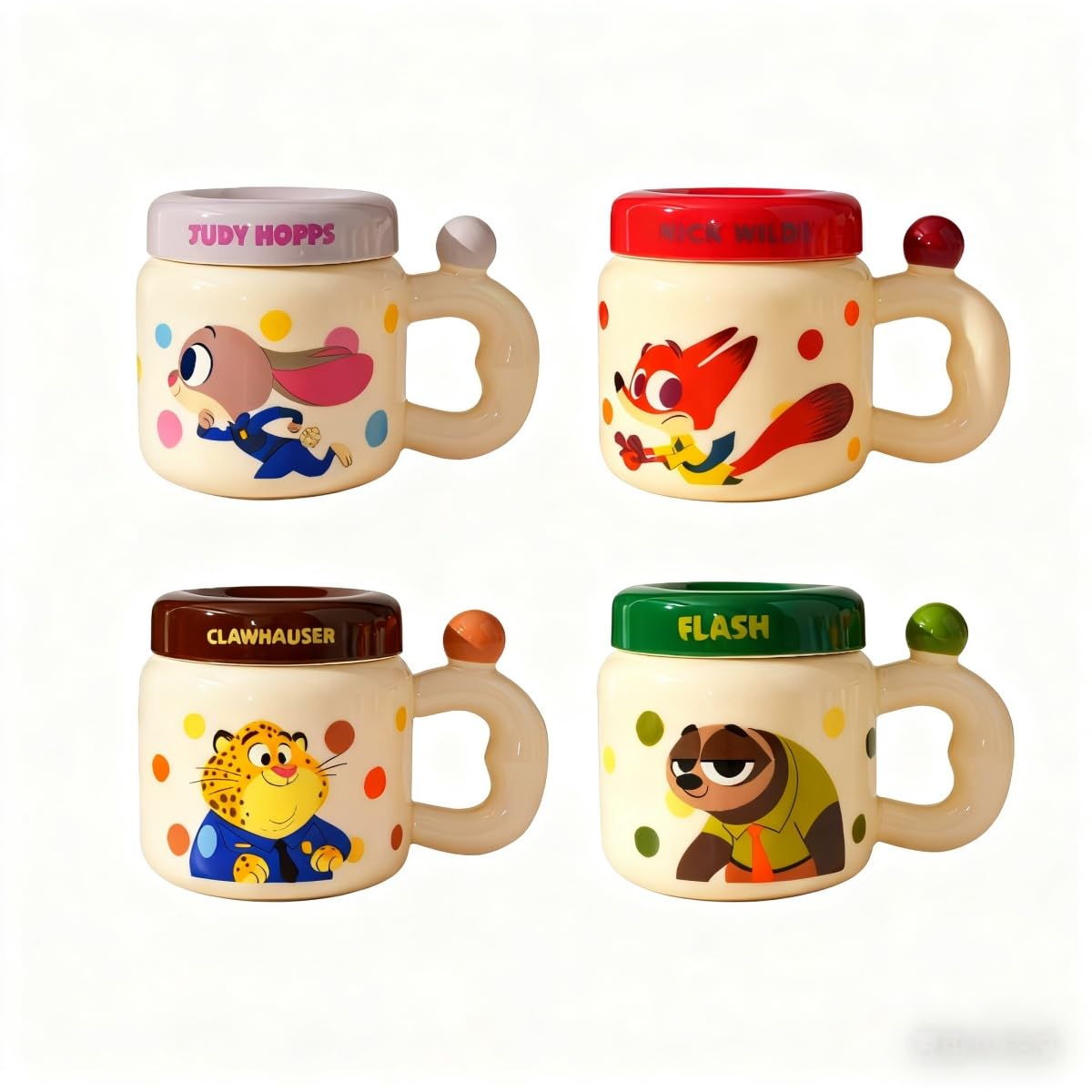 Amazon.co.jp: [HIWOWO]ズートピア2 ニック&ジュディ グッズ 蓋付きの