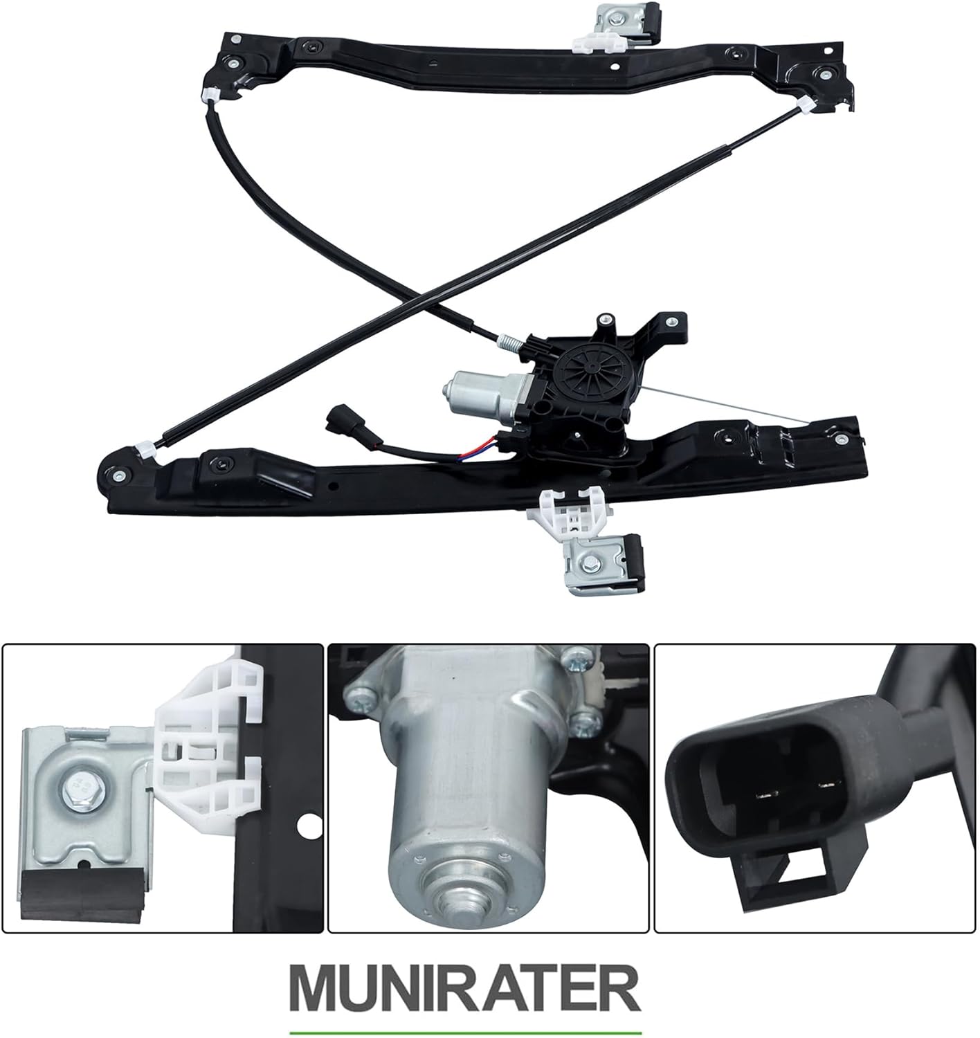 munirater Power Window Regulator Left Side Front Replacement for 9-7X 2005-2009