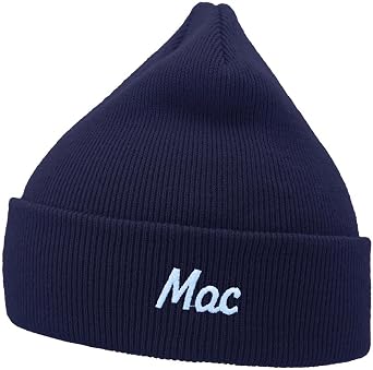 Mens Beanie Knit Hats Name Mac Gift Embroidered Unisex Casual Beanies Hats for Winter