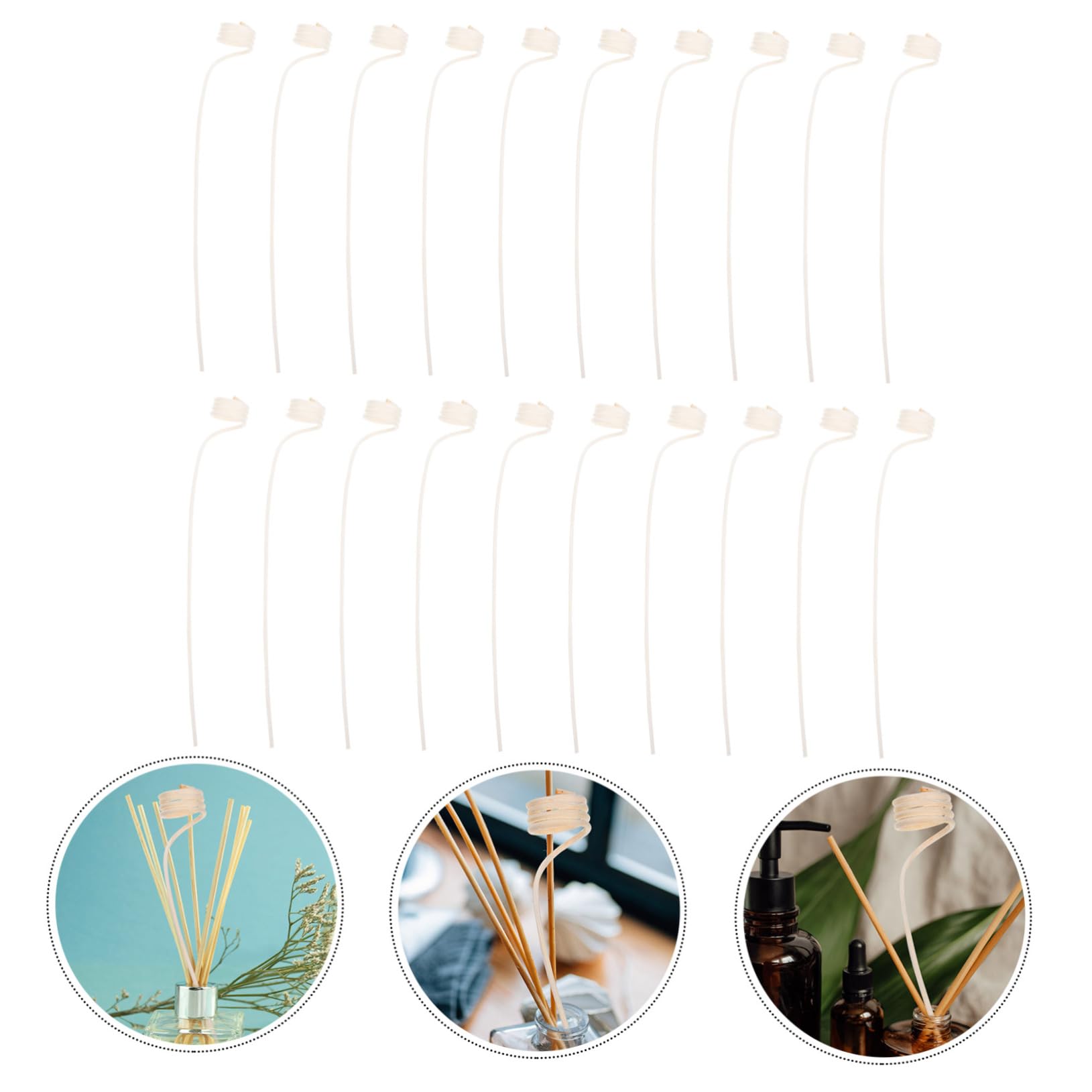 DECHOUS 20pcs Aromatherapy Diffuser Sticks Essential Oil Diffuser Small Fragrant Sticks for Home Wedding Decor