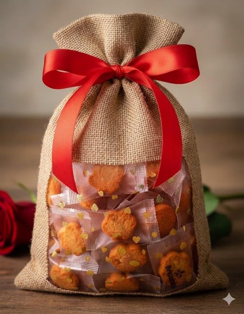 Biscotti Monoporzione al Cioccolato Fondente - Edizione Esclusiva - Snack Igienici e Golosi per Ufficio, Coffee Break, Catering e Meeting - Confezione Regalo Romantica - 200 Pezzi
