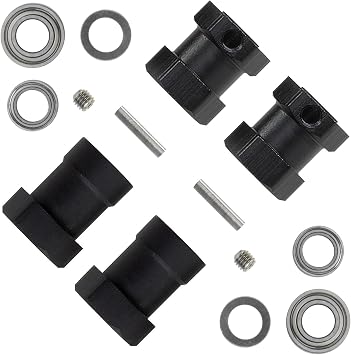 CW-01 12mm Aluminum Hex Adapter Wheels Rims Combinert for Tamiya CW01 Chassis Lunch Box Midnight Pumpkin Monster Beetle WR02 Chassis Wild Willy 2 Upgrade Parts