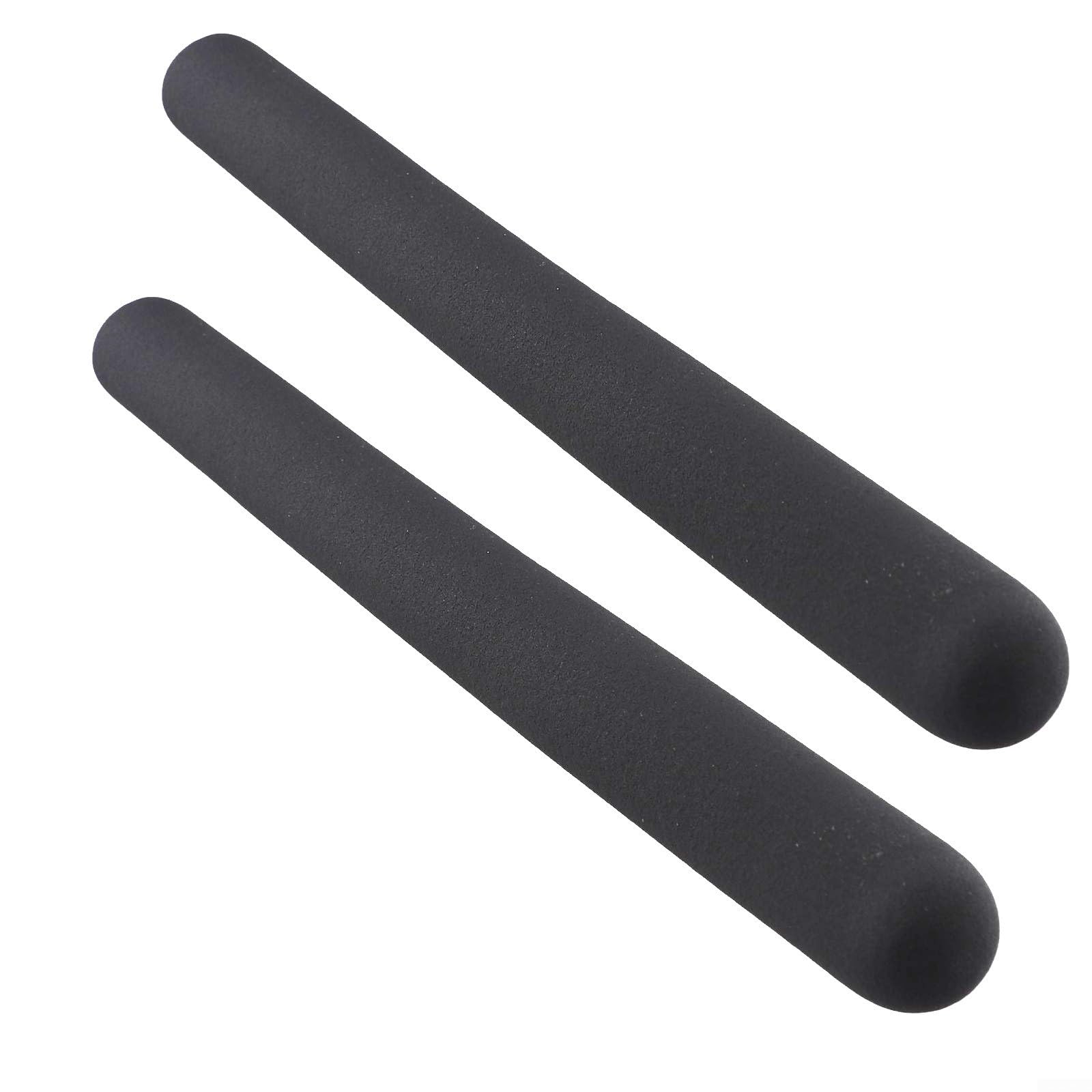 2 Pack PVC Handlebar Grips For Fitness Equipment, Non-Slip Dipped Gym Handle Covers With 20-31mm Inner Diameter, Replacement Accessories For Exercise Machines And Outdoor Tools, Black(25mm 300mm)