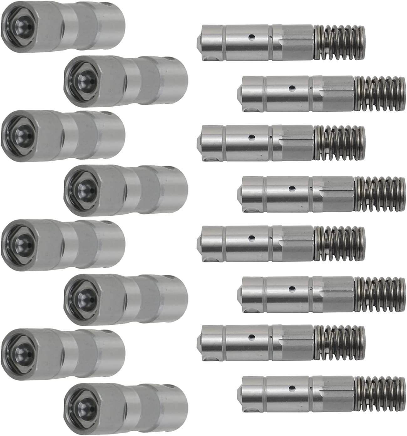 8Pcs Valve Tappets and 8Pcs Valve Lifters Replacement for Chevy GMC Suburban Tahoe Yukon Sierra 5.3L 6.0L 6.2L Engines 25349994 12564012 12576400