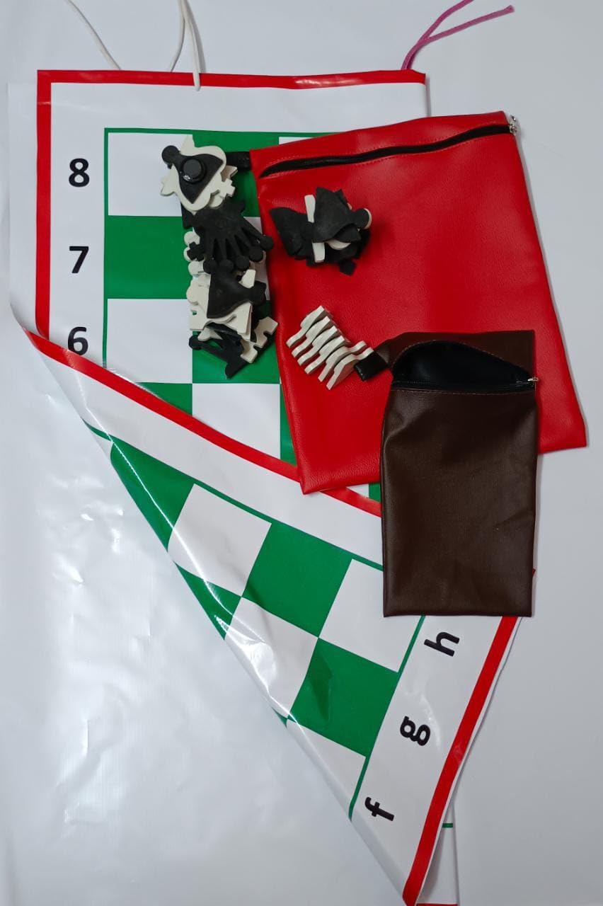 Miracle Chessmen - Fexible Demonstration Teaching Chess Board And Magnetic Pieces With Pouches, For Kids & Adults (B0CB91J1DL) Amazon Price History, Amazon Price Tracker