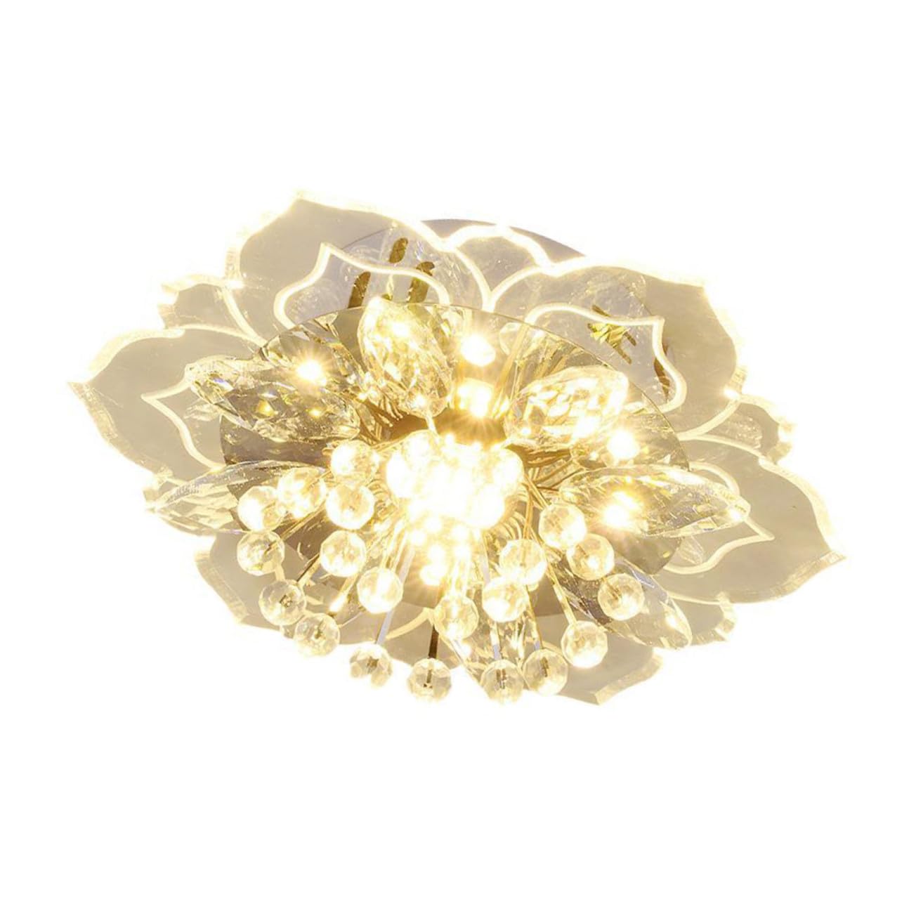 Lampe de plafond cristal luminaire moderne salon couloir maison - 8