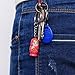 NUOLUX 12PCS Nesting Dolls Key Chains Wood Matryoshka Russian Dolls Key Rings Charms
