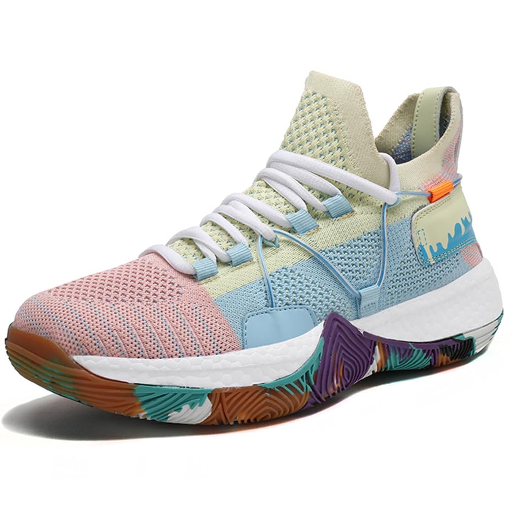Męskie buty do koszykówki, buty sportowe, amortyzujące wstrząsy, oddychające, do koszykówki, męskie, lekkie buty sportowe, do biegania, antypoślizgowe, sportowe sneakersy, bsk f23, 36 EU