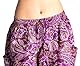 Aladdinhose aus Baumwolle, Haremshose, mit Stretch-Bund und Zwei praktischen Taschen - perfekt für Yoga und als Haremshose, S/M, lila