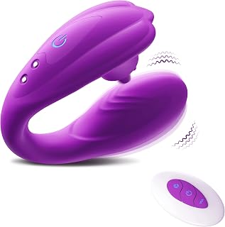 Remote Clitoral G-Spot Vibrator,Couples Vibrator with 10 Tongue Licking and 10 Vibration Modes Female Stimulator,Vibrating Sex Toys Wearable Panty Vibrators,Adult Sex Toy & Games for Women or Couple