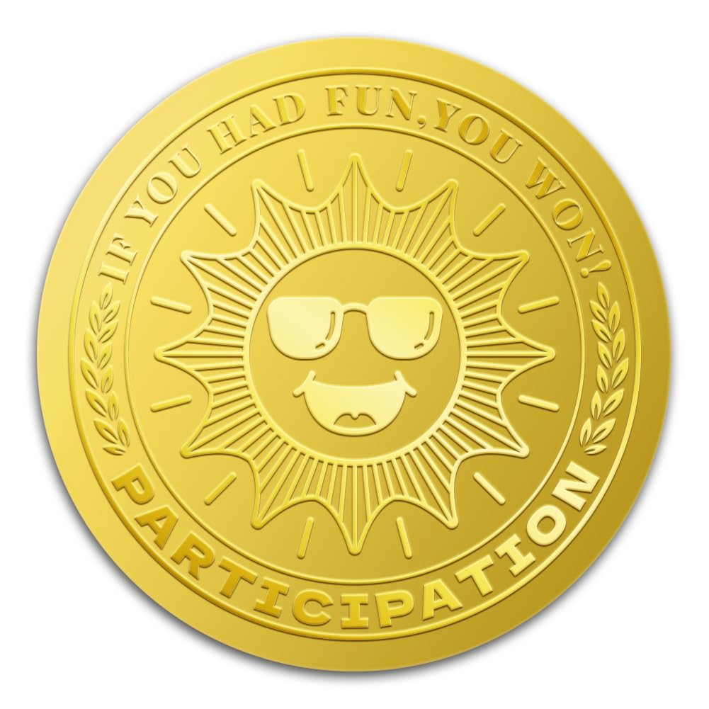 Autocollants feuille d'or WADORN gaufrés haut de gamme pour sceller vos certificats solaires