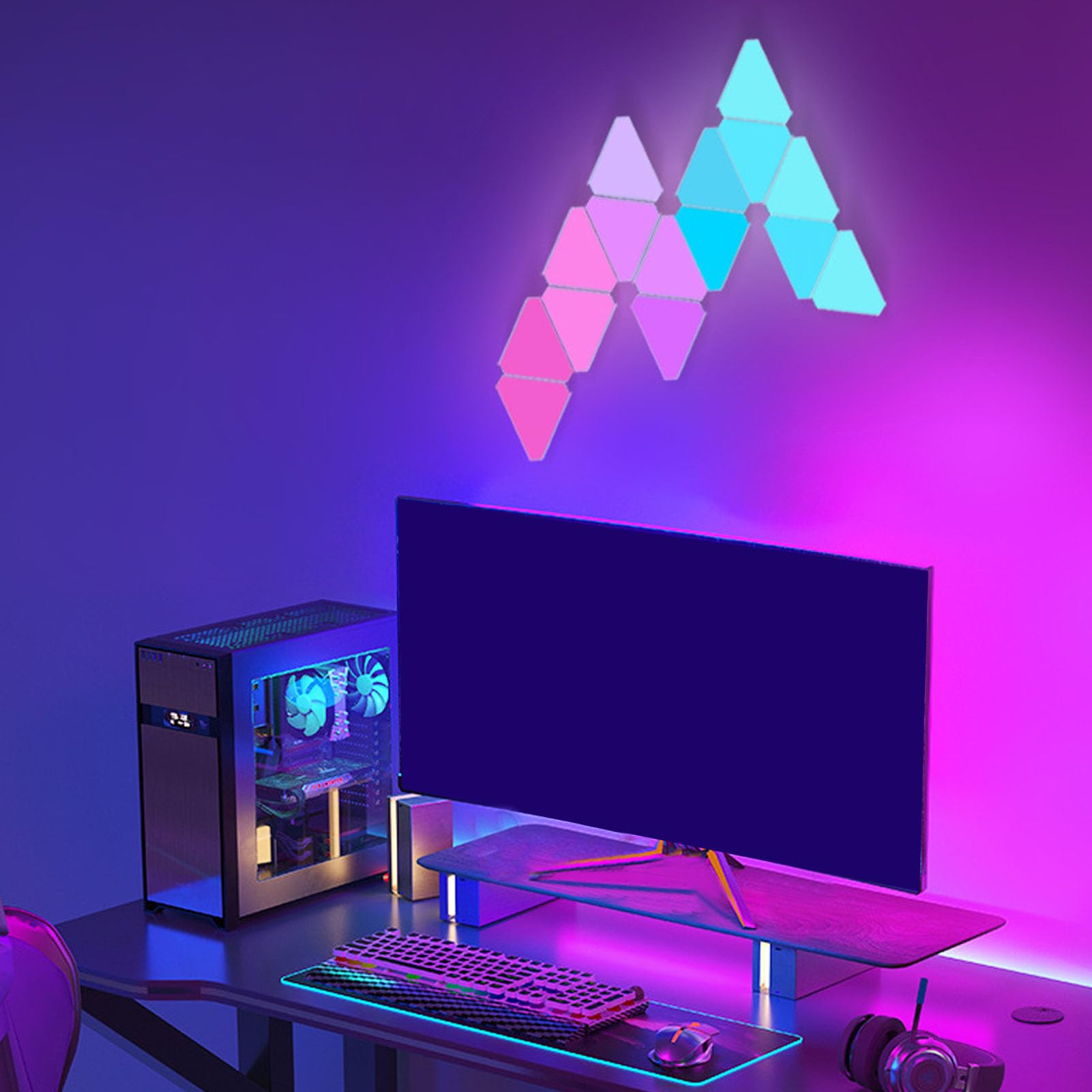 Triangle LED Light, RGB Mood Enhancer