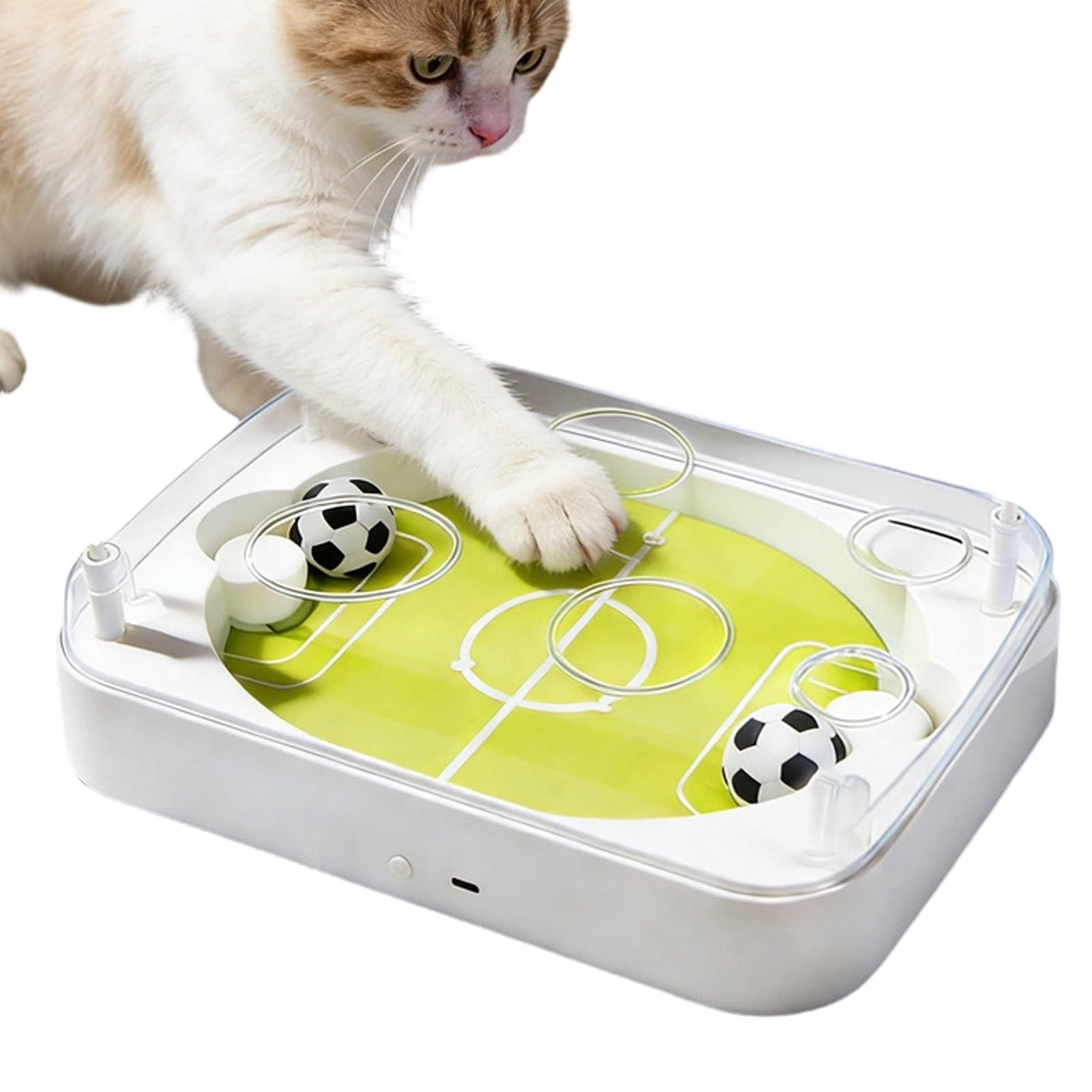 Genérico Palla giocattolo per gatti, giochi interattivi di calcio per animali domestici con gatta, giocattoli di gatta, per allenamento, esercizio, stimolazione mentale