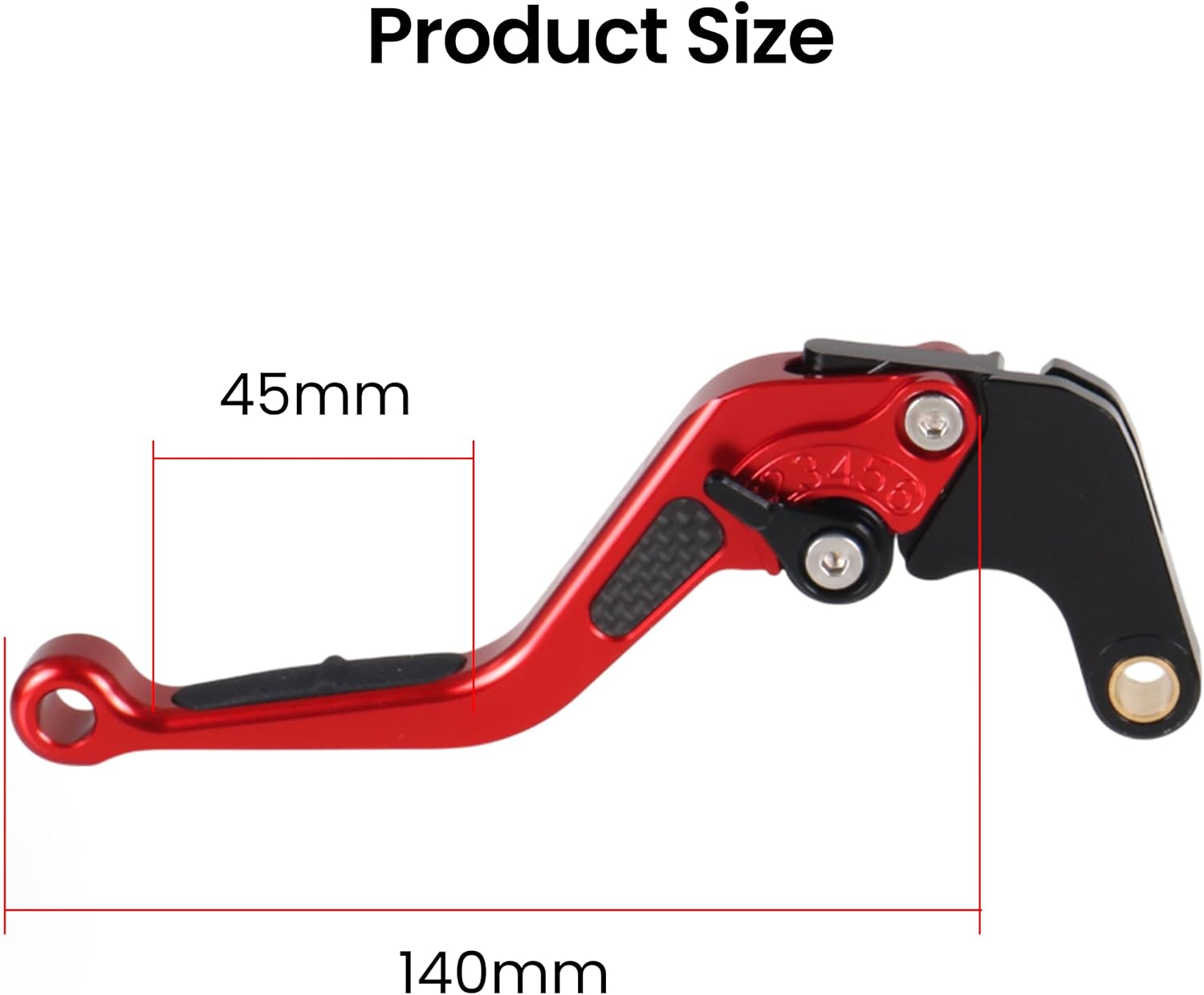 ONE.K.S Motorcycle Brake Clutch Levers Handlebar Control Lever Adjustable Carbon Fiber Hand Levers CNC Fit for Yamaha MT-07/MT-09/XSR700/XSR900/MT-09 Tracer/GT/MT-07 MT-10 Tracer/GT (Red)