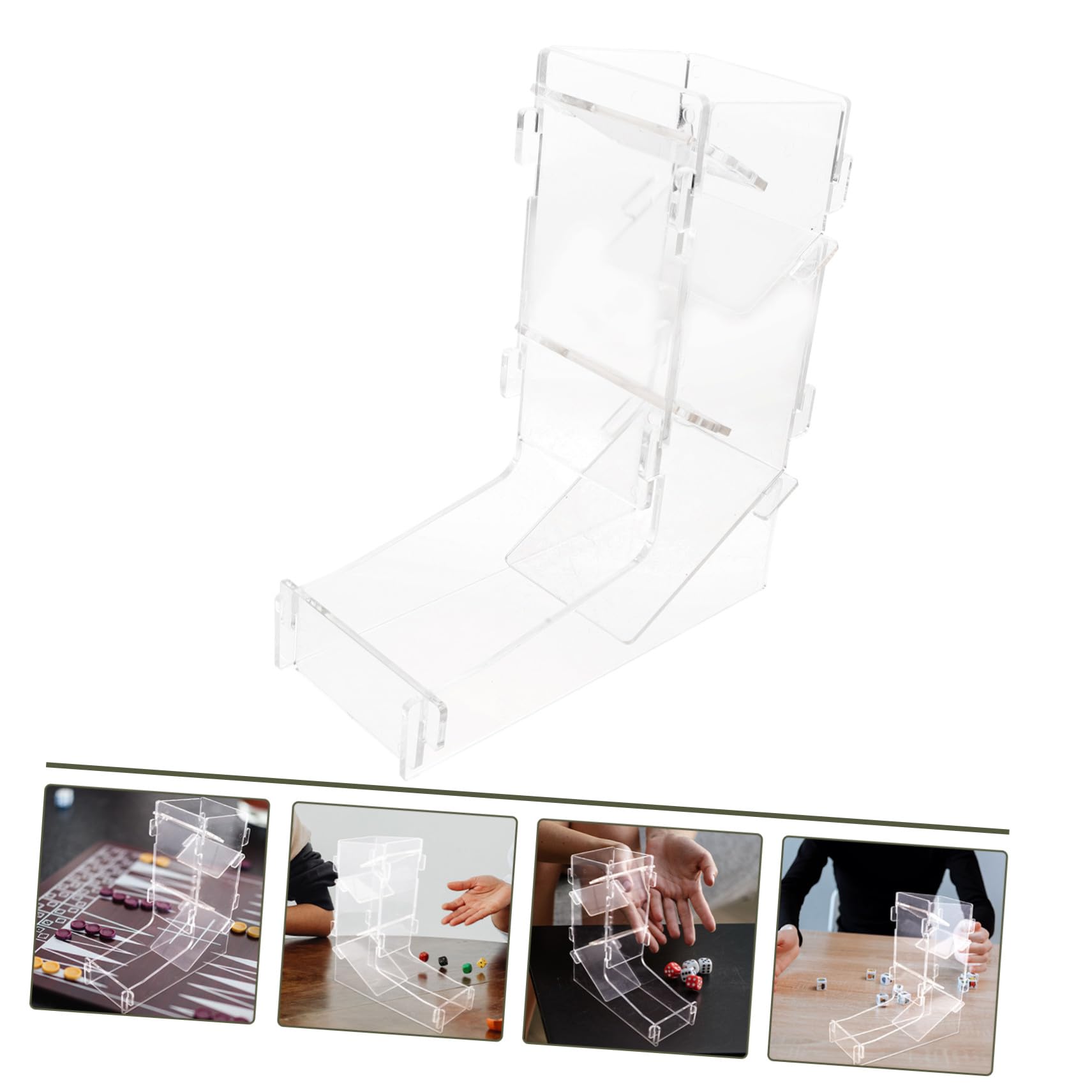 Distributeur de Dés Portable 1 Pièce en Acrylique pour Jeux de Rôle