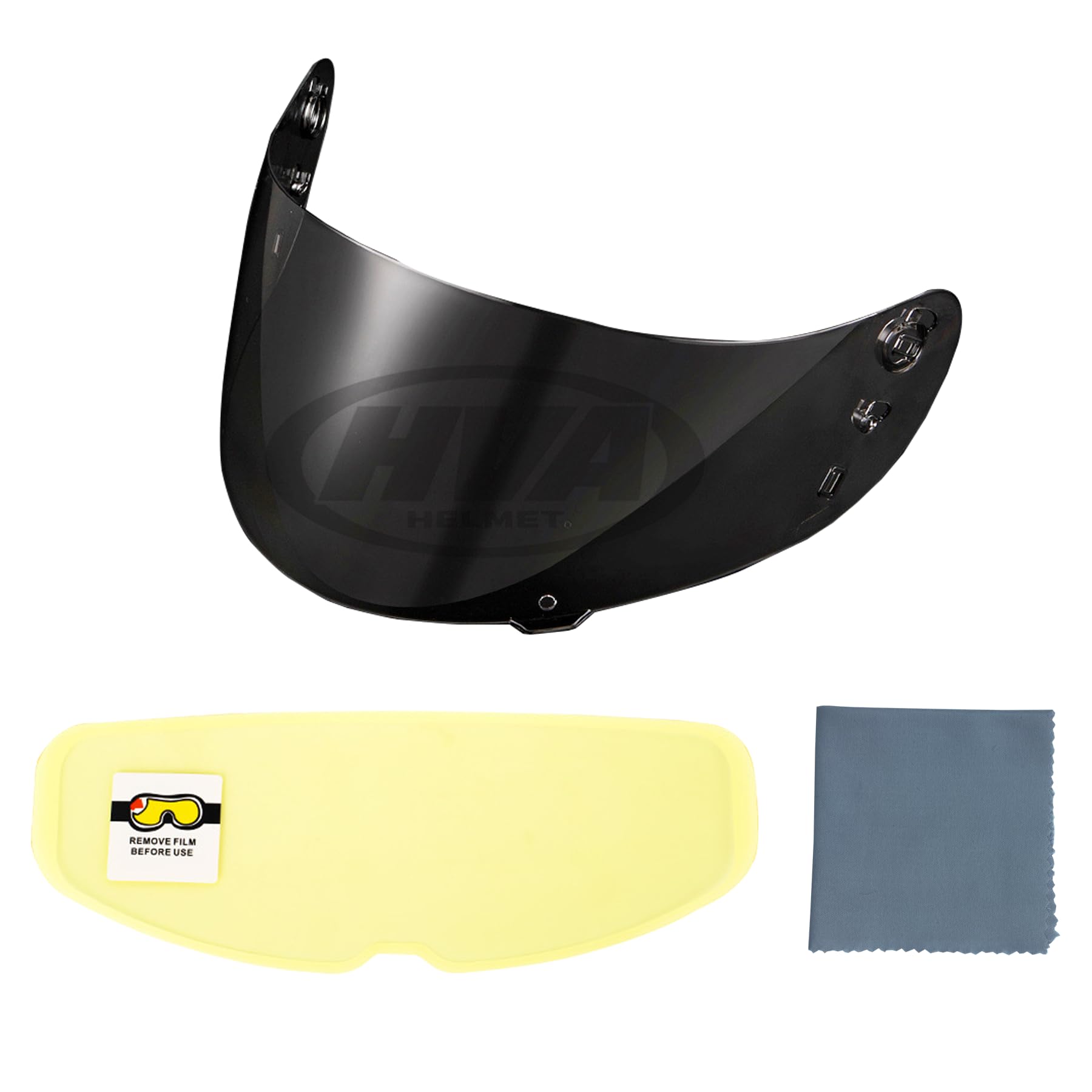 ICON IC04 Airframe Pro Airmada Airform Motorcycle Helmet Shield with Professional Anti Fog Film Set (Smoke Lense + Antifog Film)