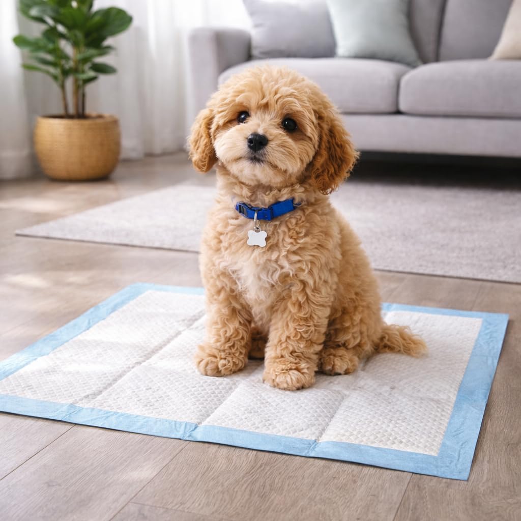 Actiaspet Puppy Training Pads 60cm x 45cm – Heavy Duty Absorbent Dog & Cat Toilet Pads – Leak Resistant Pet Training Mats (100)