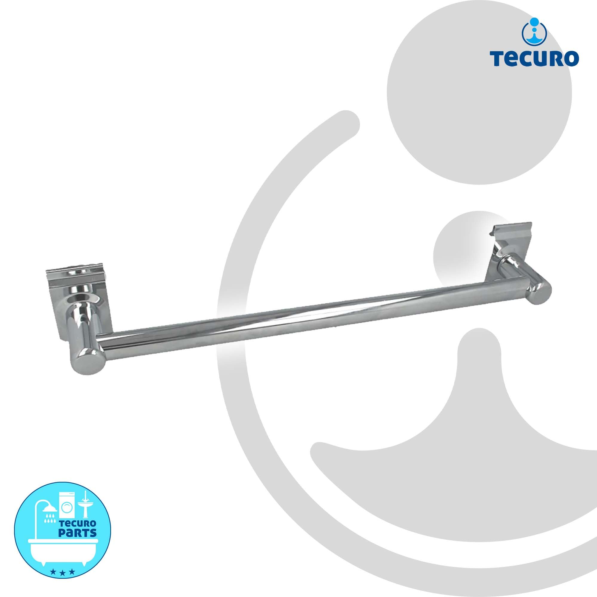 tecuro Universal Heizkörper-Handtuchhalter 400 mm - Messing verchromt