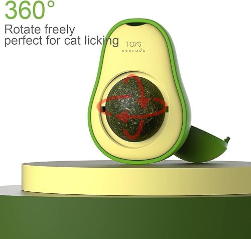 Miniatura 6 de Pelota de hierba gatera de juguete de pared, paquete de 3 juguetes Silvervine para gatos de interior, dientes que rechinan los dientes, rodillo de