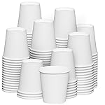 GUSTO [3 oz. - 600 Count White Small Paper Cups, Disposable Mini Bathroom Mouthwash Cups - Eco-Friendly and Versatile (Formerly Comfy Package)