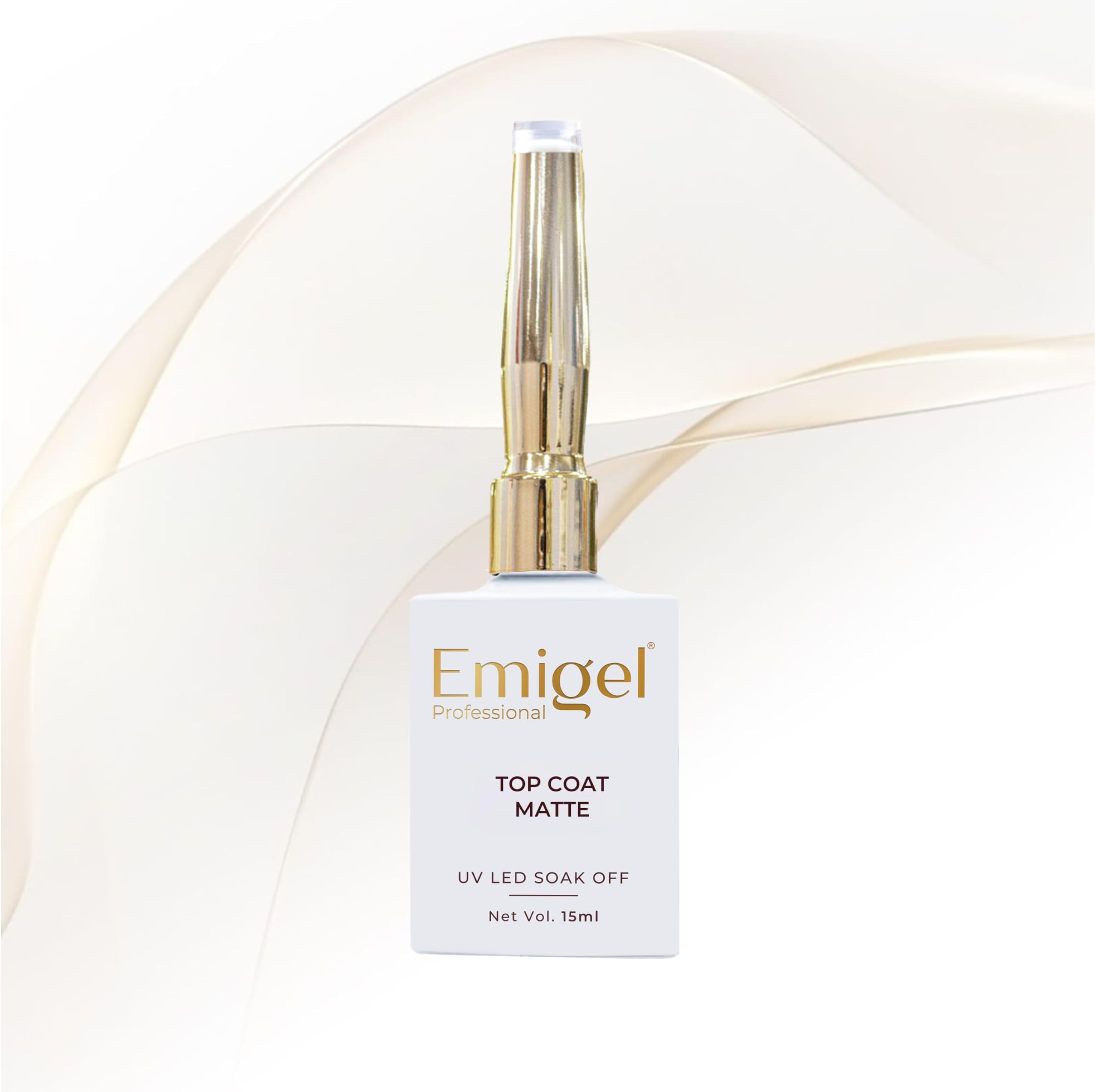 - Professional UV Top coat Matte 15ml | Shine Finish Long Lasting | Cure Under UV/LED Nail Lamp