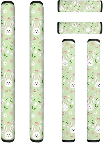 Vista 64 de 6 fundas lavables para manijas de puerta de refrigerador, protector antideslizante para nevera, horno, lavavajillas, mantener alejadas de huellas