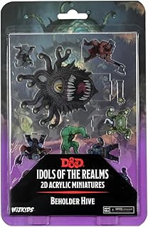D&D Idols of The Realms: Beholder Hive - 2D Set - 2D Set - Dungeons and Dragons 2D Miniatures by WizKids – Compatible with DND and Other Tabletop RPG Games TTRPG