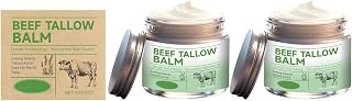 Beef Tallow Balm Face Cream with Shea Butter & Vitamin E, Deep Hydration, Lavender Oil Formula, Strengthens Skin Barrier, Fast Absorbent, 57g, 1