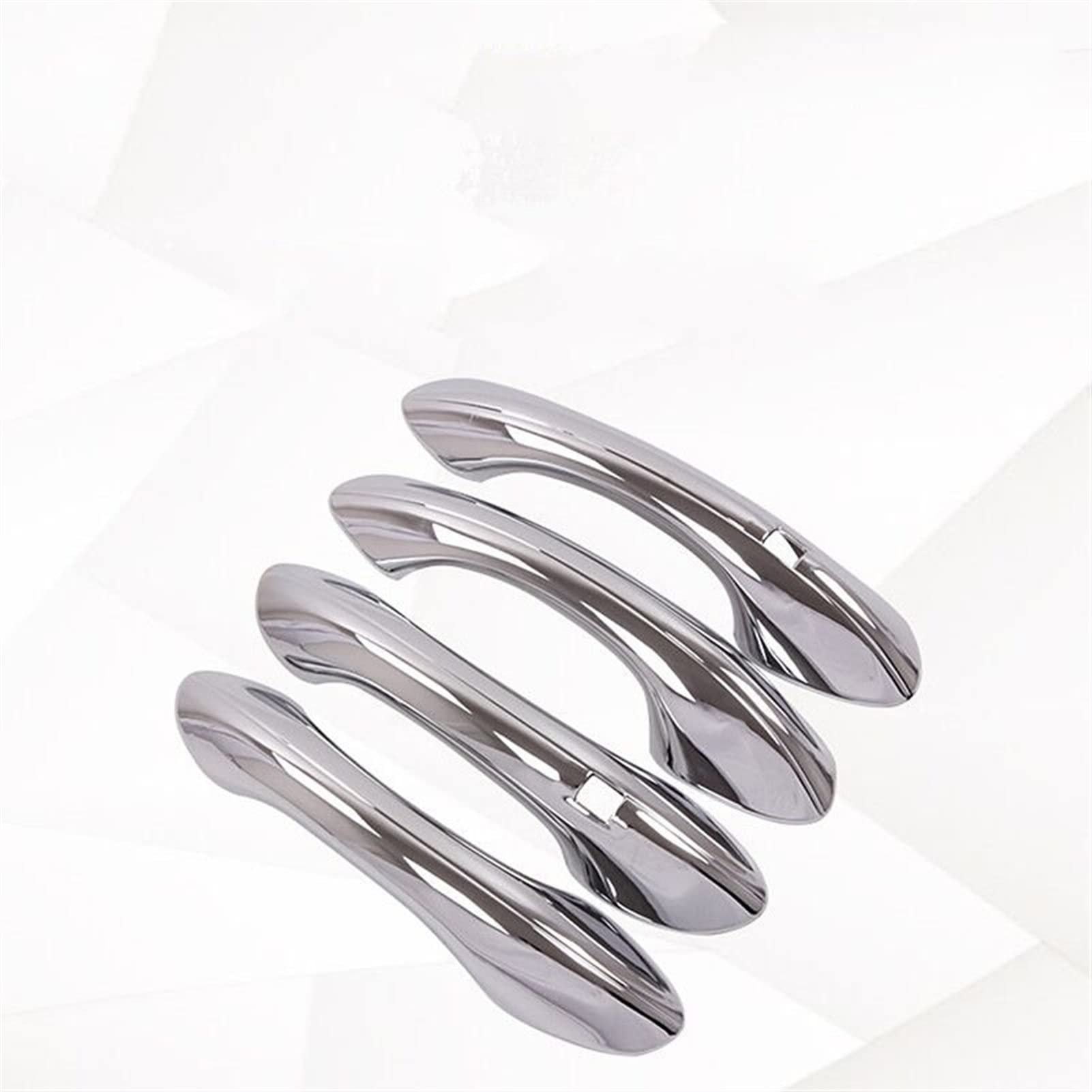 Rinkteea 1 Exterior Car Door Handle For Hyundai Santafe Santafe 2019-2022 Chrome Car Door Handle Bowl Cover Decor Trim Sticker(1)