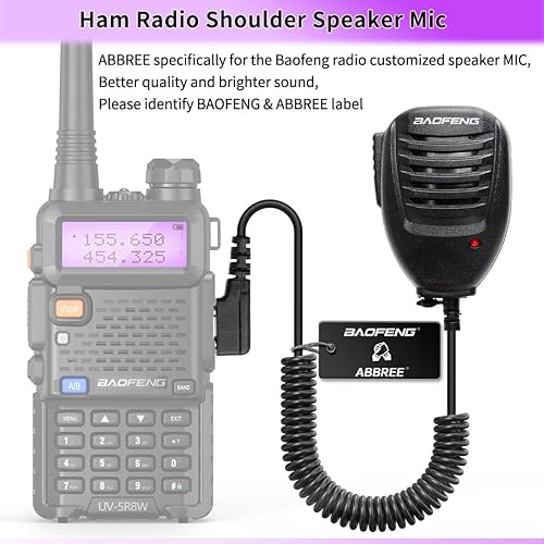 Miniatura 3 de BAOFENG Micrófono policía Walkie Talkie Accesorios de micrófono Radioaficionado Micrófono para Baofeng UV-5R Mini BF-F8HP Pro 5RM UV-32 DM-32 GM21