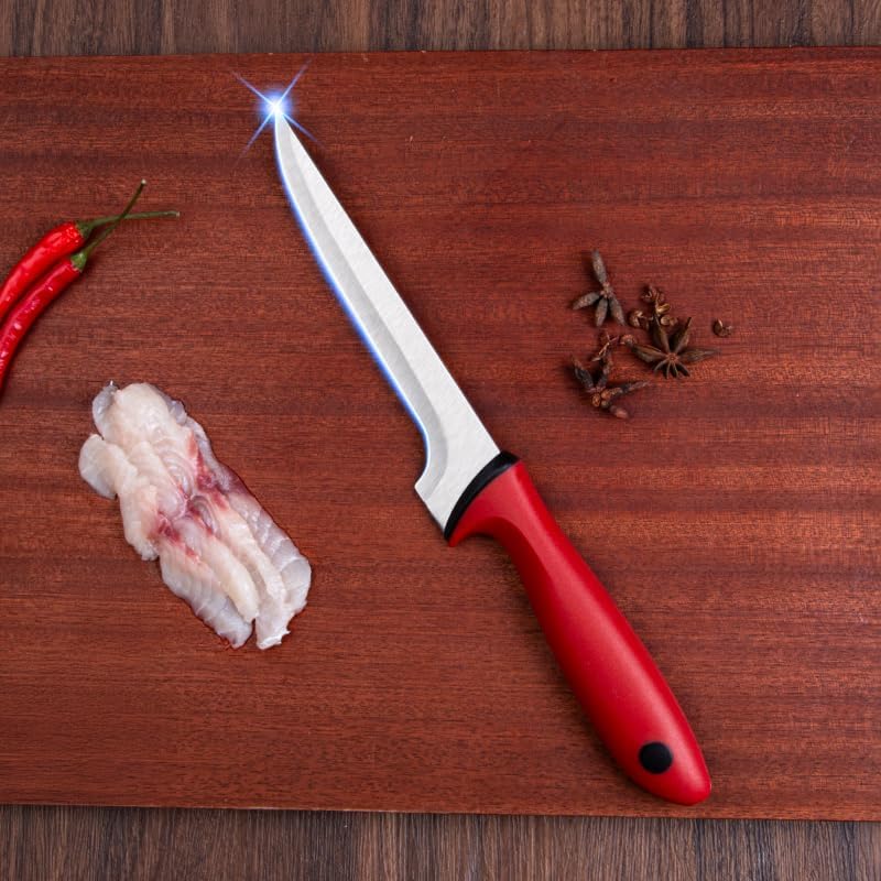 Miniatura 2 de Cuchillo deshuesador de cocina, cuchillo de chef de 5.7 pulgadas, cuchillo japonés de acero hecho a mano, hoja de precisión para deshuesar limpio y