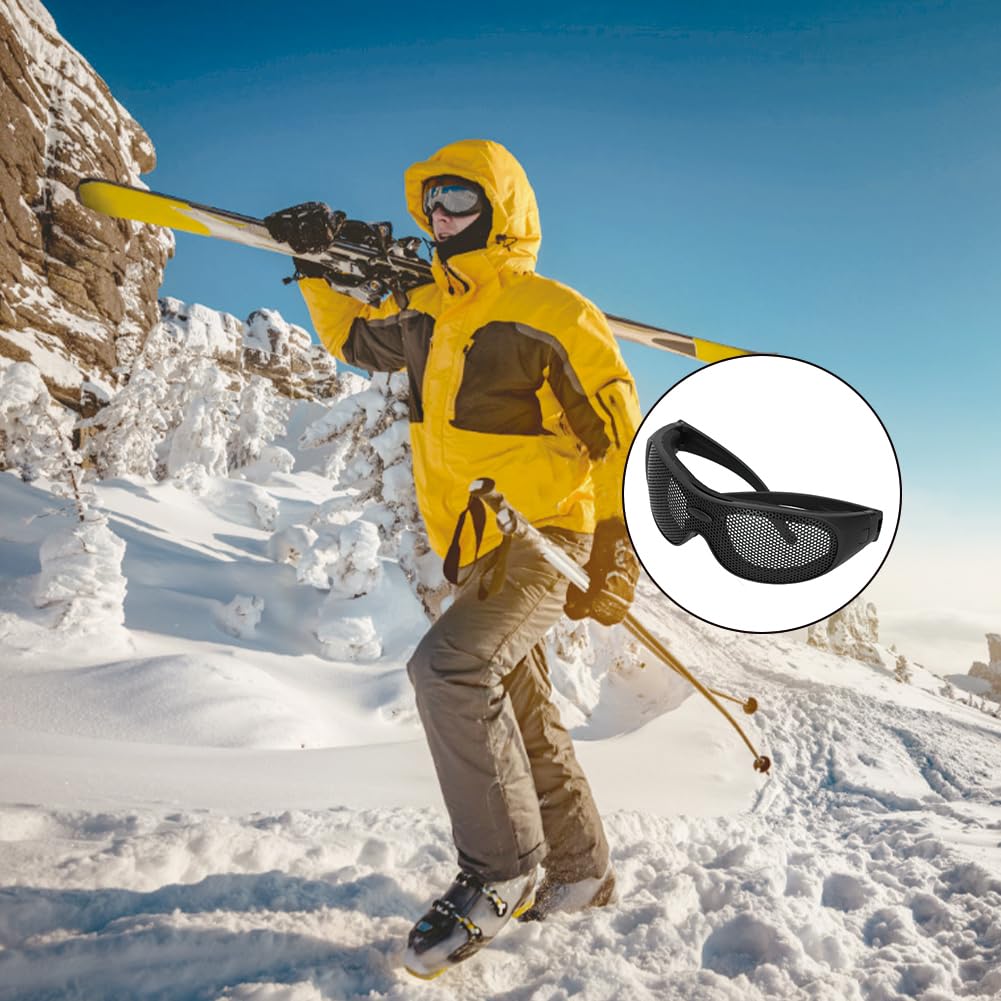 Joyzan Airsoft Mesh Goggles, Occhiali a Rete Softair Antivento Copertura con Motivo da Tiro Sport All'Aria Aperta Protezione Antiurto Militare Paintball per Equitazione Tactical CS Game Shooting