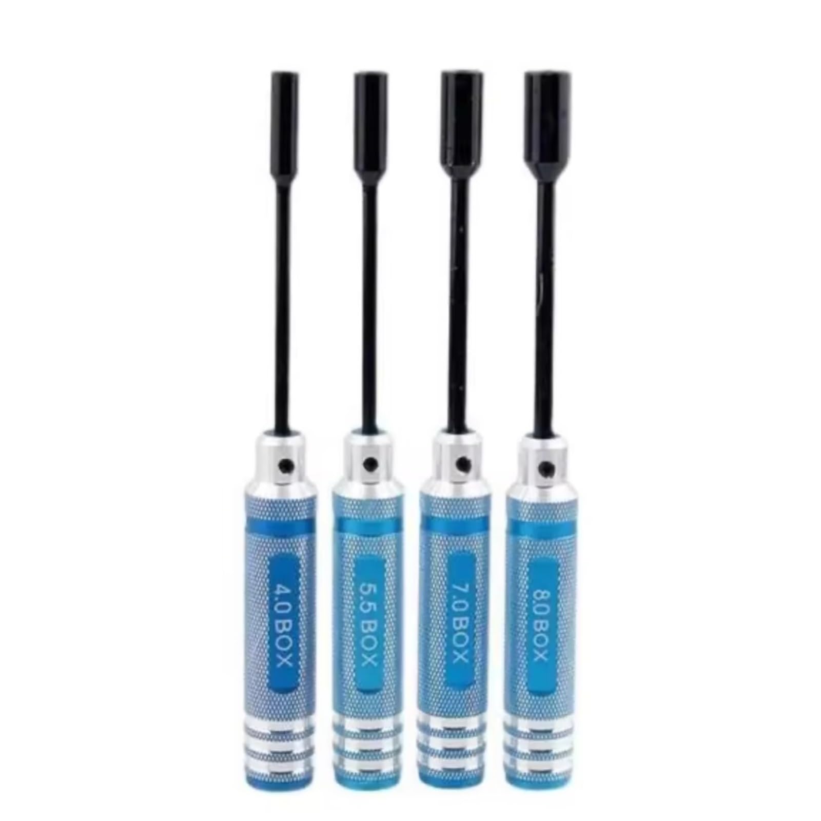Ricambi Crawler RC Accessori Per Auto Radiocomandate Set Da 4 Pezzi Kit Attrezzi Riparazioni Chiave A Bussola Esagonale Cacciavite, Chiave Inglese Droni Quadricotteri(Blue)