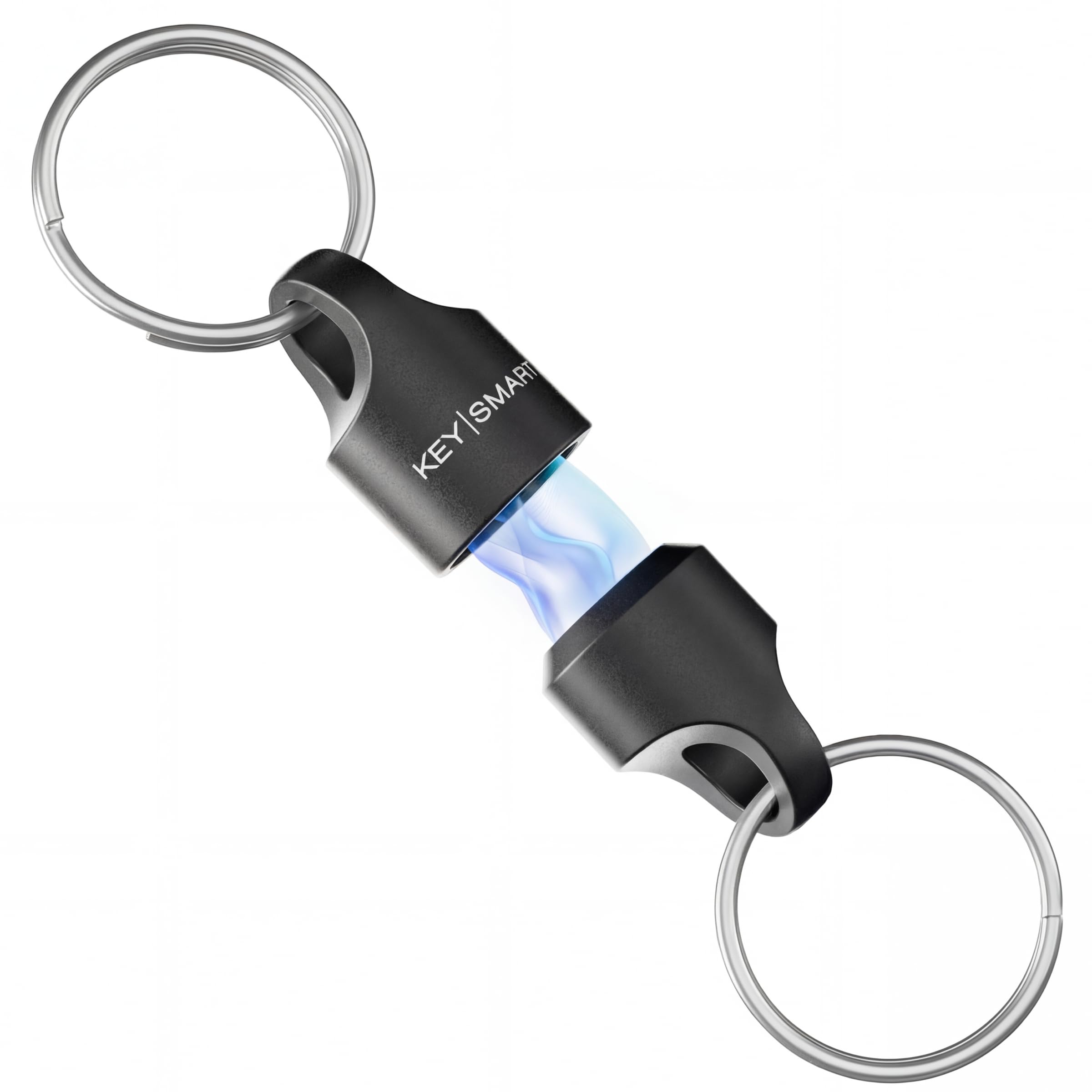 KeySmart MagConnect Black, 1-Pack - Magnetic Key Holder for Purse