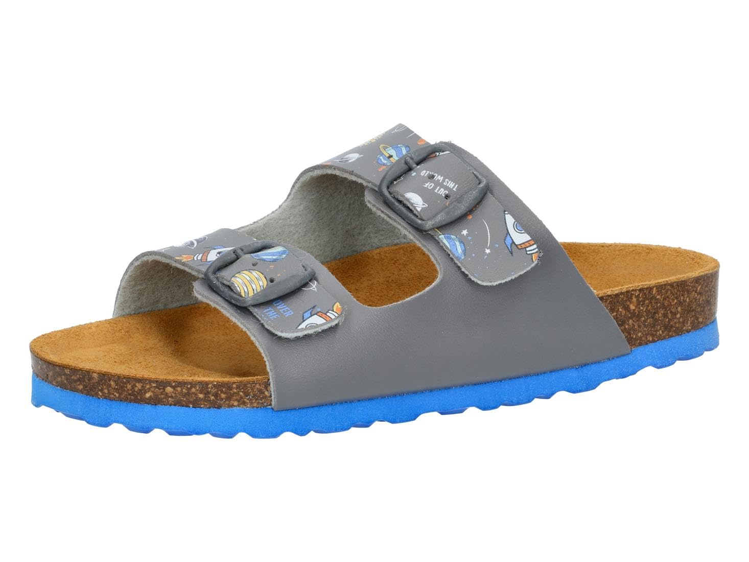 Lico Bioline Universe Mules, Grey/Blue, 41 EU