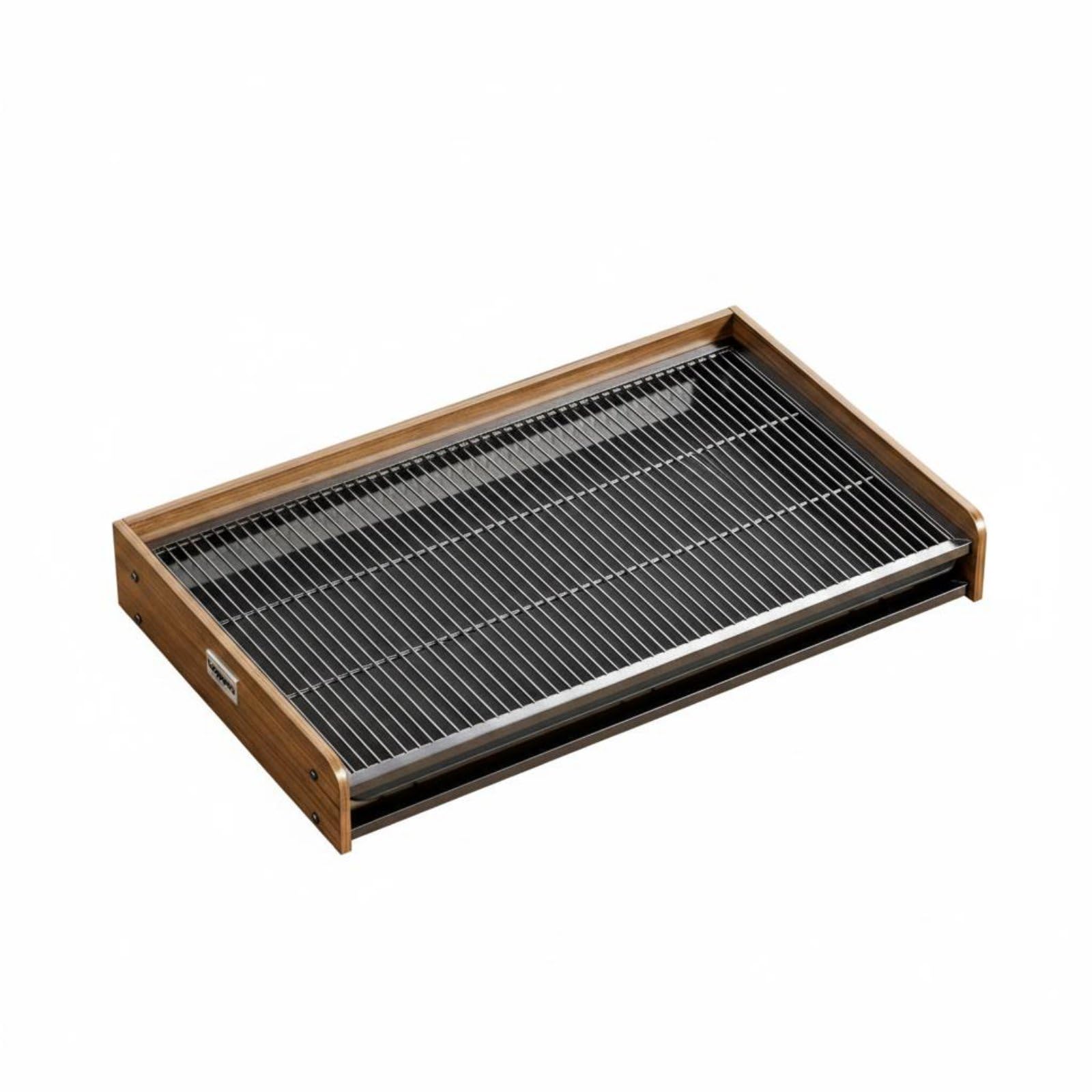predolo Dog Toilet Tray Wood Frame Indoor Dog Toilet Easy to Puppy Training holder Animal Pet Waste Tray for Apartment, Nighttime, Senior Dogs, Pad Holder for Medium Dogs, Steel Wood L