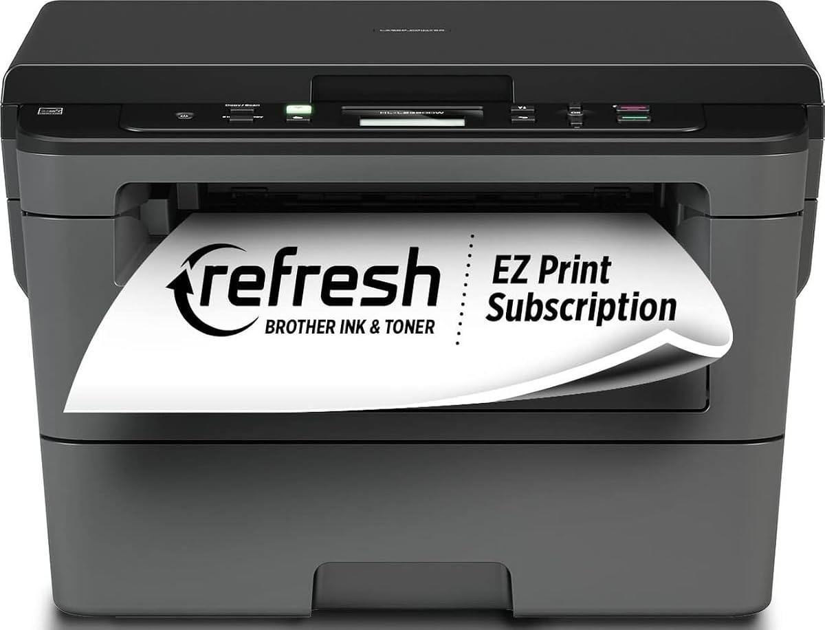 Láser monocromo HLl2390DW, redes inalámbricas, suscripción de actualización de impresión dúplex con prueba gratuita y lectura de reabastecimiento de Amazon Dash