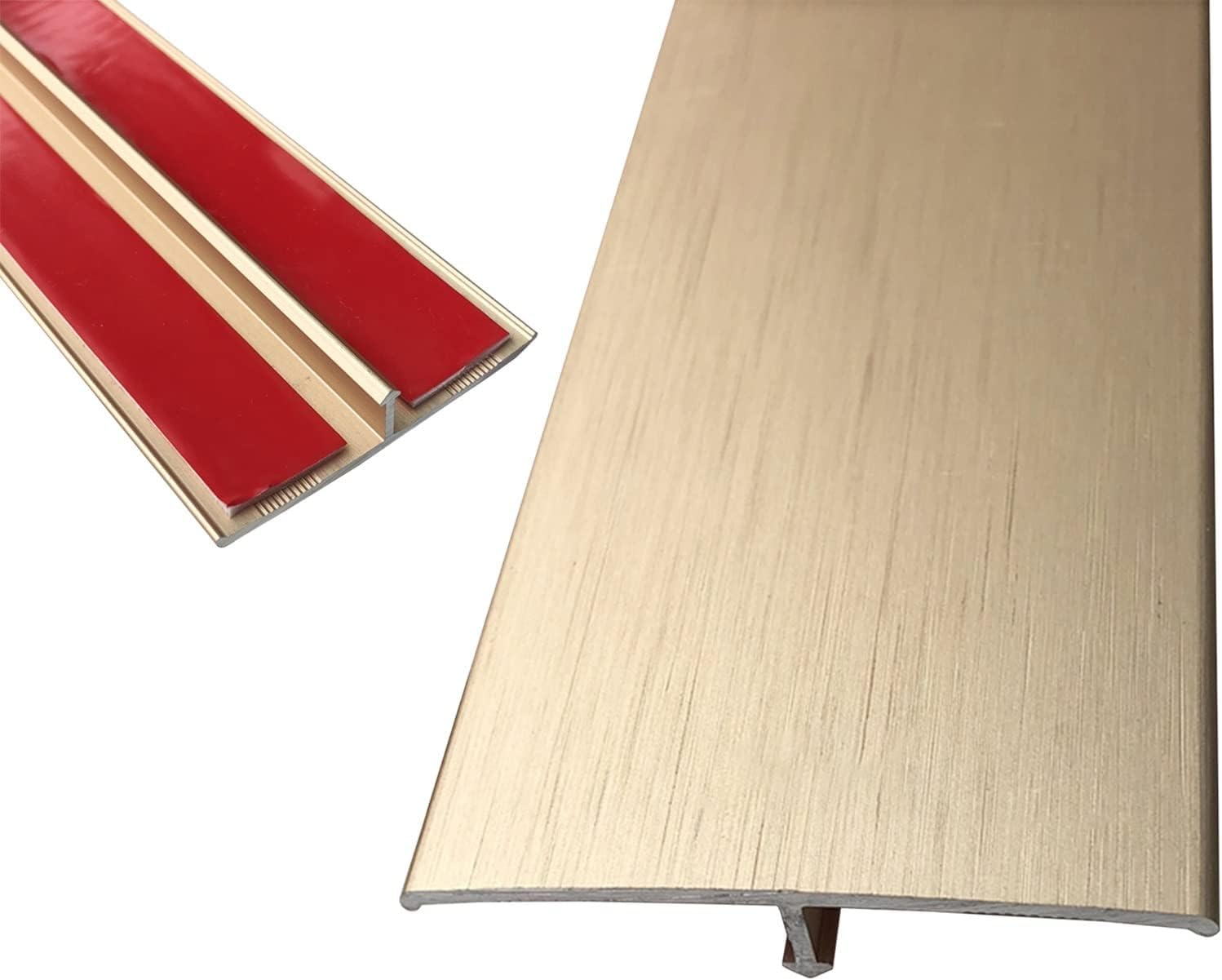 Barres de porte en aluminium auto-adhésives pour protéger vos joints de sol