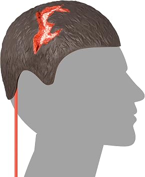 Wound Packing Head Training Kit, Wearable Bleeding Control Training for Medical Students, First Aid, Wound Training and Medical Classes - Brown