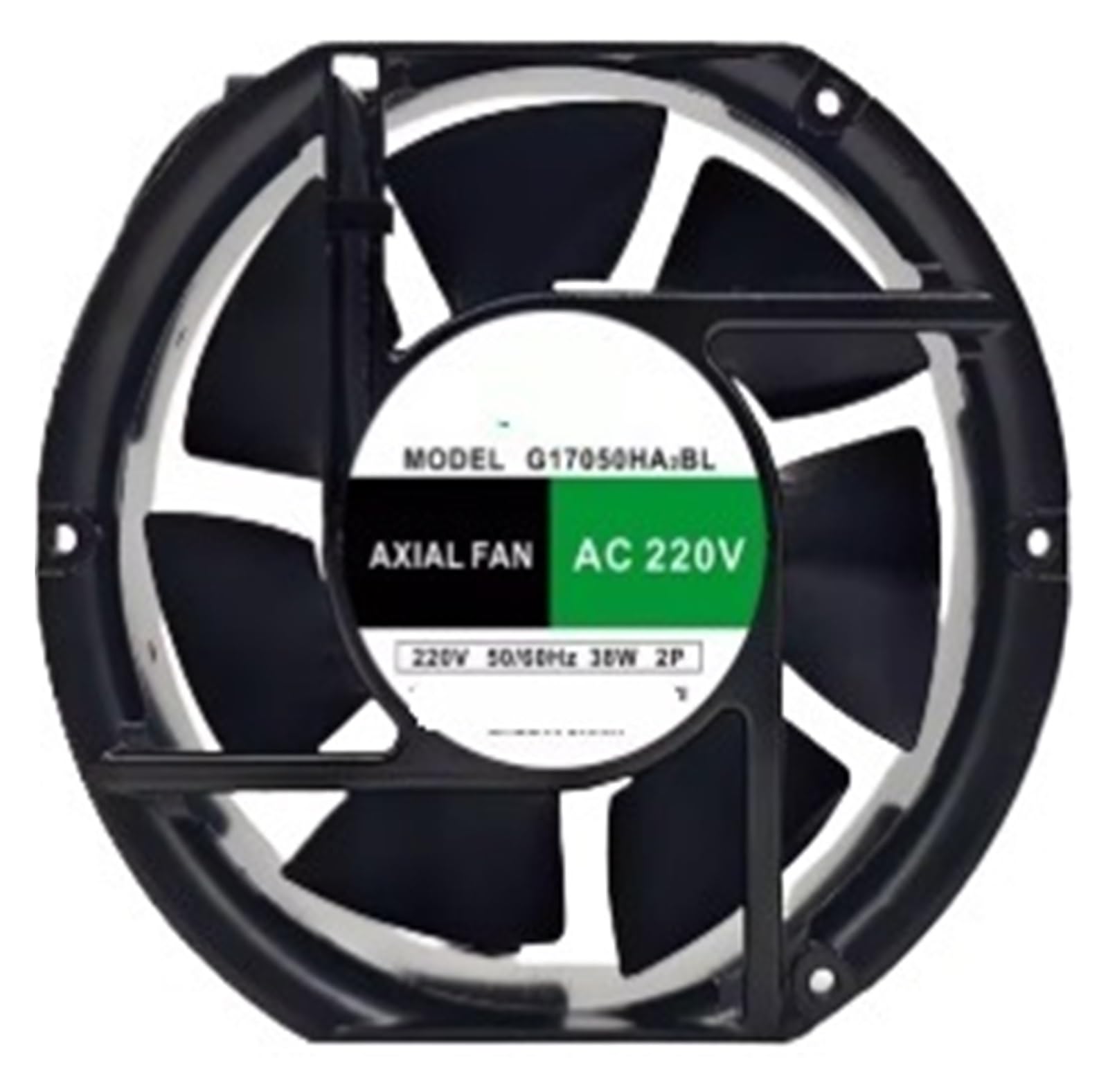 ZBWZXBDJ Fan G17050HA2BL AC220V 17251 17cm 2 WIRE 7 blades