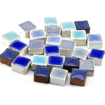 Mosaic-Minis(3/16 inch) (5x5x3mm), 1.000 Pieces, Mix Blue, MXBL