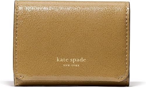 kate spade new york Halo Glazed Leather Card Case Trifold Wallet
