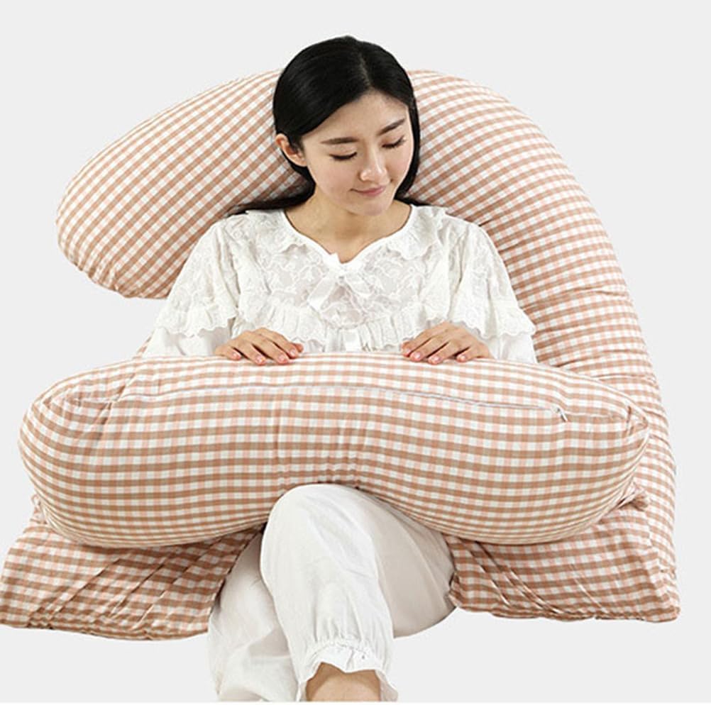 Pregnancy Pillow for Sleeping, G Shaped Full Body Pillow Pregnancy Pillows, Maternity Pillow Support for Back, HIPS, Legs for Pregnant Women, with Washable Cover,F