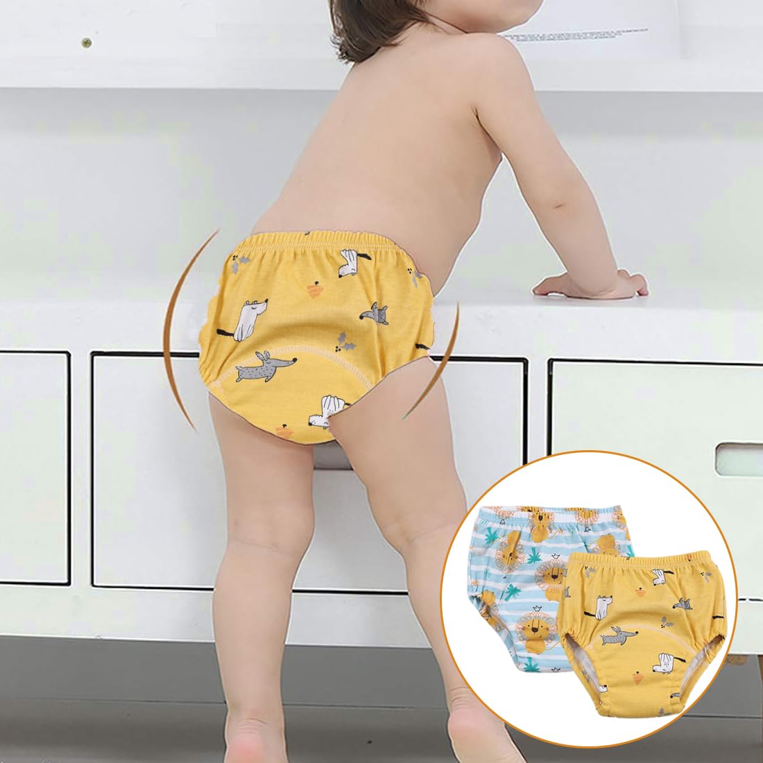 Mutandine Allenamento Vasino 6 Pezzi - Impermeabili E Riutilizzabili Per Bambini E Bambine - Foto 9