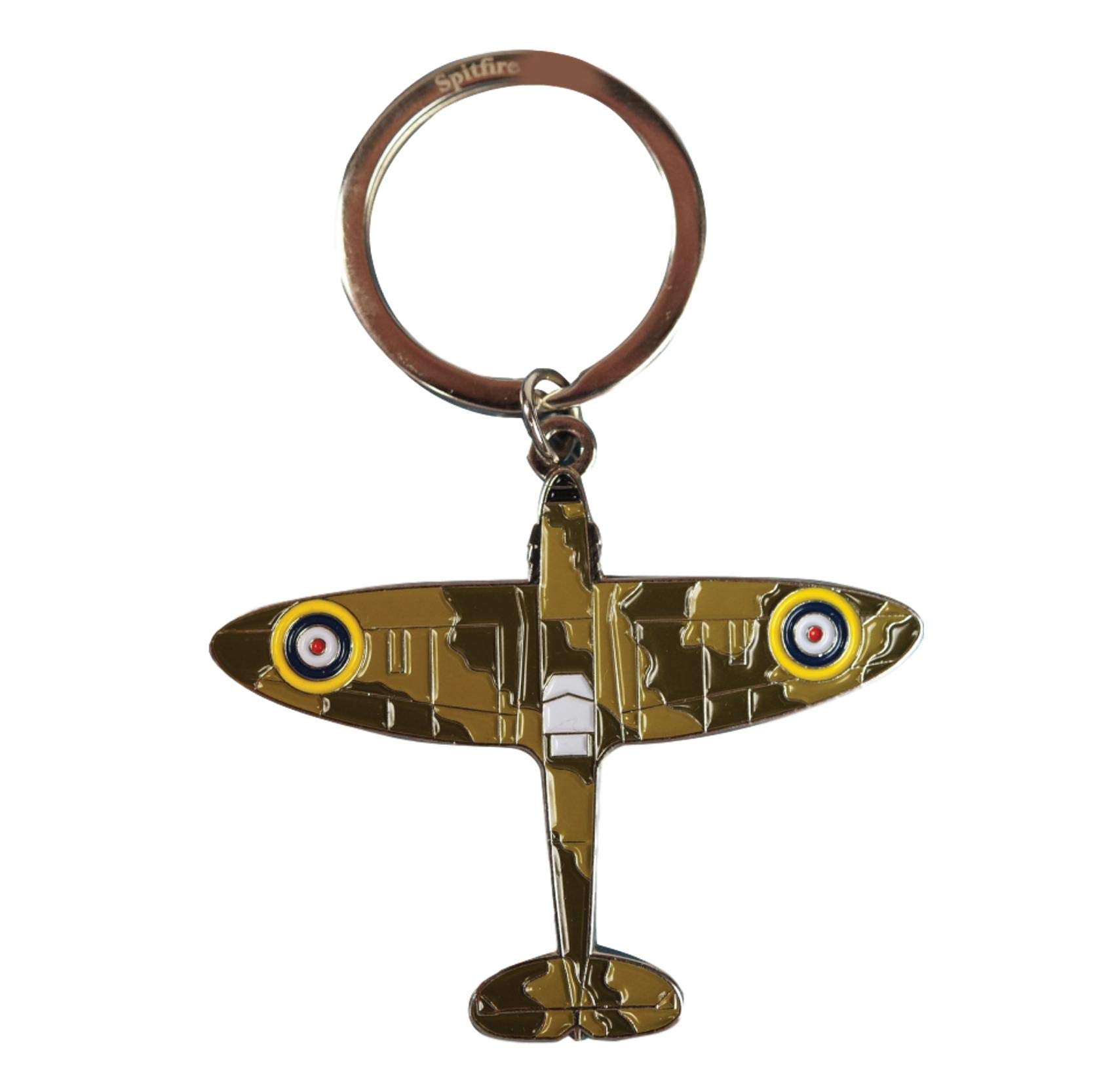 Royal Air Force Multicoloured Spitfire Aerial View Keyring