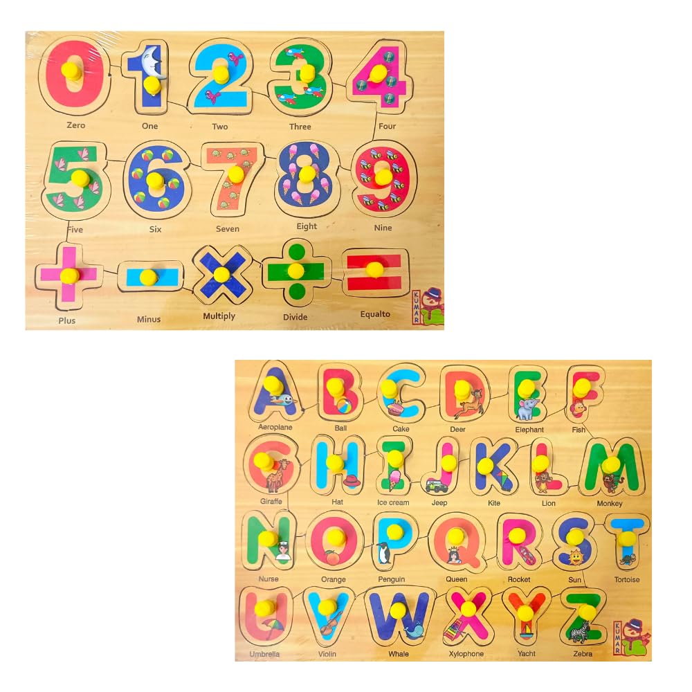 Combo of 2 Wooden Learning Boards Wooden Puzzle Wooden Toys for Kids 3 + Jigsaw Puzzles for Adults Baby Learning Toys Educational Toys(Combo of ABCD & Number) (B0CPPX9BDY) Amazon Price History, Amazon Price Tracker