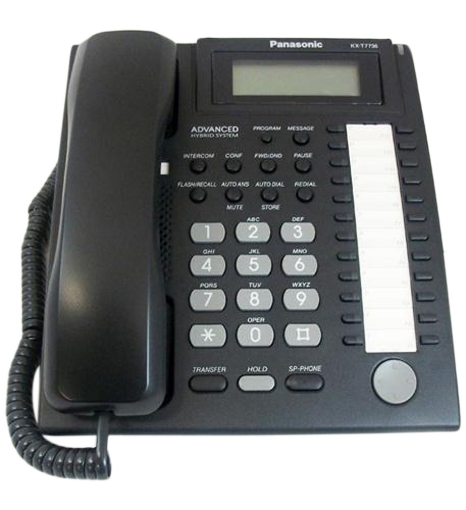 Panasonic Business Telephones Line Backlit Phone BTS Large Speakerphone Black