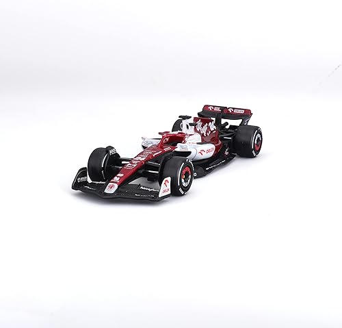 Miniatura 2 de Bburago 143 2022 Alfa Romeo F1 Racing Team C42 No.#24 Guanyu Zhou Aleación Coche Diecast Car Model Colección de juguetes (C42 No.#24)