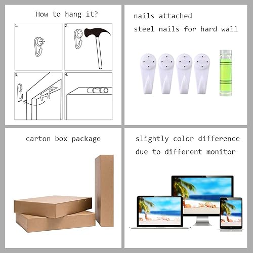 Miniatura 7 de WELMECO Sweet Home - Lienzo decorativo para pared, con cita de árbol genealógico, póster de amor familiar sobre fondo de madera rústica, textura,