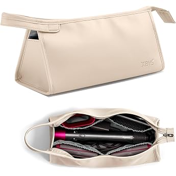 Veki Travel Bag for Dyson Airwrap and Shark Flexstyle Beige